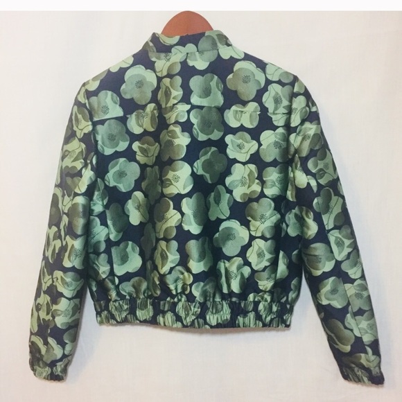 HP Banana Republic Floral Jacquard BomberJacket - Picture 4 of 8
